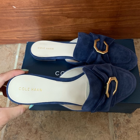 cole haan leela bow loafer mule